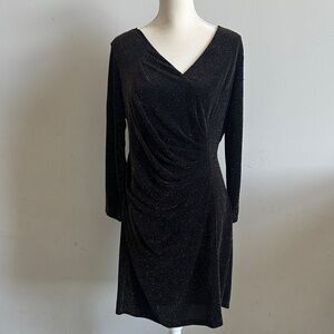 Allen B. By Allen Schwartz Black Long Sleeve Dress
